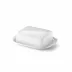 Solid Color Butter Dish White