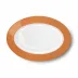 Solid Color Oval Platter 33 Cm Orange