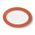 Solid Color Oval Platter 33 Cm Brick