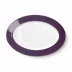 Solid Color Oval Platter 33 Cm Plum