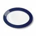 Solid Color Oval Platter 33 Cm Navy