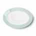 Solid Color Oval Platter 33 Cm Mint