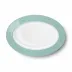 Solid Color Oval Platter 33 Cm Seawater Green