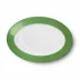 Solid Color Oval Platter 33 Cm Apple Green