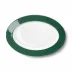 Solid Color Oval Platter 33 Cm Dark Green