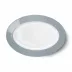 Solid Color Oval Platter 33 Cm Grey