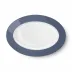 Solid Color Oval Platter 33 Cm Indigo