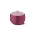 Solid Color Sugar Bowl Without Lid Raspberry