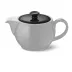 Solid Color Lid Of Teapot 1.1 L Black