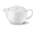 Solid Color Teapot Without Lid 1.1 L White