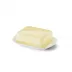 Solid Color Flat Of Butter Dish Vanilla