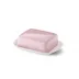 Solid Color Flat Of Butter Dish Pale Rose