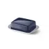 Solid Color Flat Of Butter Dish Navy