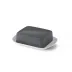 Solid Color Flat Of Butter Dish Anthracite