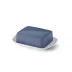 Solid Color Flat Of Butter Dish Indigo
