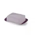 Solid Color Base Of Butter Dish Plum