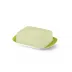 Solid Color Base Of Butter Dish Lime