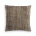 Handwoven Stripe Wool Pillow Black Wool 20" x 20"