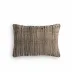 Handwoven Stripe Wool Pillow Black Wool 14" x 20"