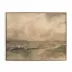 You Said I Am The Sea by Aileen Fitzgerald Rustic Walnut Floater 40" x 32"