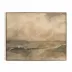 You Said I Am The Sea by Aileen Fitzgerald Rustic Walnut Floater 68" x 53.5"