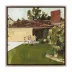 Westlake, Cal. Aug. 1970 by Amanda Snyder Rustic Walnut Floater 24" x 24" Rustic Walnut Framed Canvas