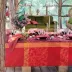 Mille Folk Cranberry Tablecloth 35" x 35" 100% Cotton