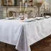 Mille Isaphire Blanc Coated Cotton Custom Tablecloth