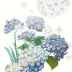 Jardin De Bretagne Bleu Cotton-Linen Blend Napkin