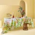 Souffle Fleuri Printemps Tablecloth 45"x45", 50% Cotton 50% Linen