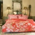 Anemone Corail 100% Cotton Duvet Cover 110" x 93"