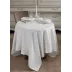 Comtesse Blanc Green Sweet Stain-Resistant Cotton Tablecloth 69" x 100"