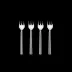 Bernadotte Mirror Polished Stainless Steel Cake Fork Giftbox 4 pcs