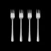 Copenhagen Matte Stainless Steel Cake Fork Giftbox 4 Pcs