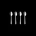 Pyramid Mirror Polished Stainless Steel Coffee Spoon Giftbox 4 pcs
