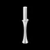 Bloom Mirror Polished Stainless Steel Floor Candleholder Medium