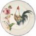 Grands Oiseaux Dessert Plate Strutting Rooster 9 1/4" Dia
