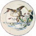 Grands Oiseaux Luncheon Plate Pelican 10 1/4" Dia