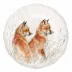 Sologne Canape Plate Fox Cubs 6 7/16" Dia
