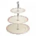 Filet Corail Three-Tier Cake Stand 10 13/16" Dia - 11 13/16" H