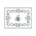 Les Depareillees Blue Acrylic Serving Tray, Small 14 9/16" x 11 1/8"