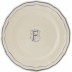Filet Blue Monogram Dinner Plate 10.25 in Diameter