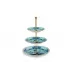 Oriente Italiano Iris A.Doccia 3-Tier Stand Cm 26,5 In. 10,4