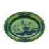 Oriente Italiano Malachite Oval Flat Platter 15 in