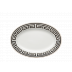 Labirinto Nero Oval Flat Platter 13 1/4 in