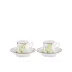 Florenza - Acanto Fondo Bianco Impero Set Of 2 Coffee Cup With Saucer Pcs 4