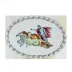 Il Viaggio Di Nettuno Chariot White Oval Flat Platter 13 1/4 in