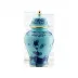 Oriente Italiano Iris Potiche Vase With Cover H 12 1/2 in
