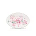 Florenza - Malva Fondo Bianco Duchessa Oval Flat Platter Cm 37 In. 14,5