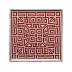 Labirinto Scarlatto Vide Poche Squared Plate Cm 30 In. 18 1/4